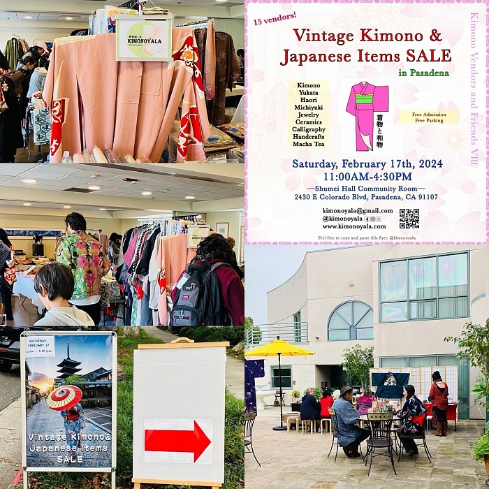 Vintage Kimono & Japanese Items SALE Sat. 02/17/2024 @Shumei Pasadena