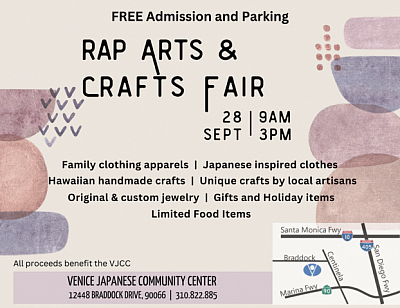 Arts & Crafts Fair Sat. 09/28/2024
