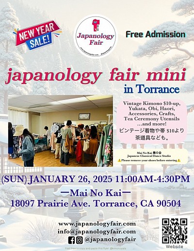japanology fair mini  in Torrance Sat. 01/26/2025