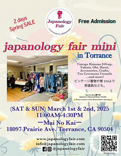 SAT & SUN 03/01-02/2025 japanology fair mini in Torrance, CA