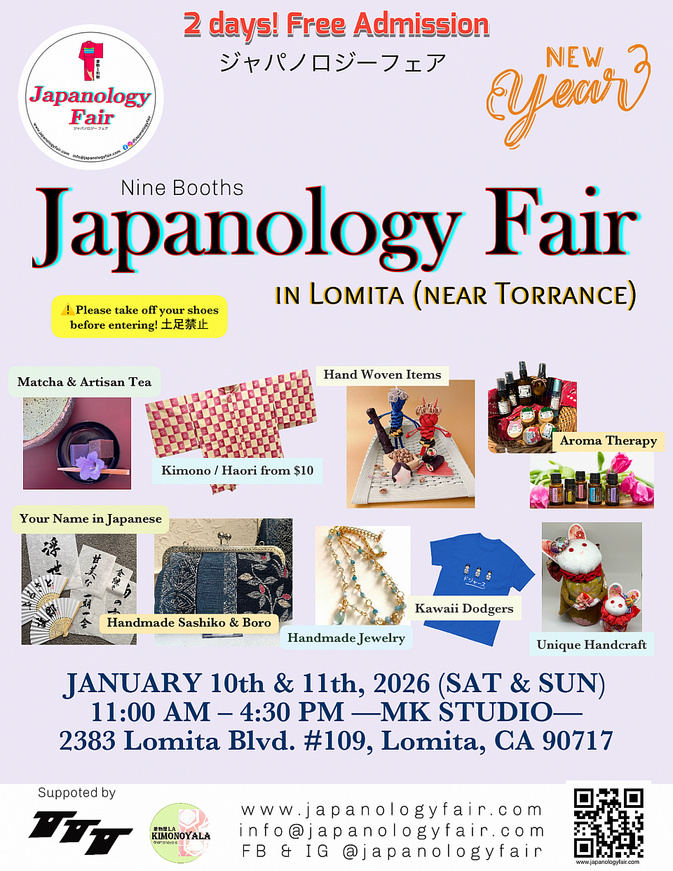 SAT & SUN 01/10-11/2026 Japanology Fair in Lomita