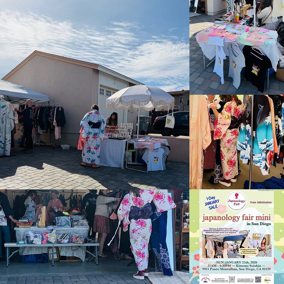 SUN 01/25/2026 Japanology fair in San Diego